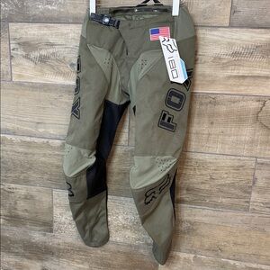 Fox Youth 28 Dark Olive and Black Moto Cross Riding Pants